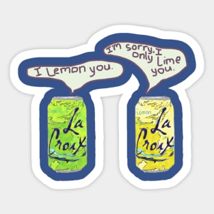 Lemon and Lime La Croix Sticker